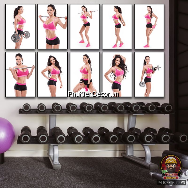 Sử dụng tranh treo tường phòng tập gym phổ biến tạo động lực cho người tập Sử dụng tranh treo tường phòng tập gym phổ biến tạo động lực cho người tập
