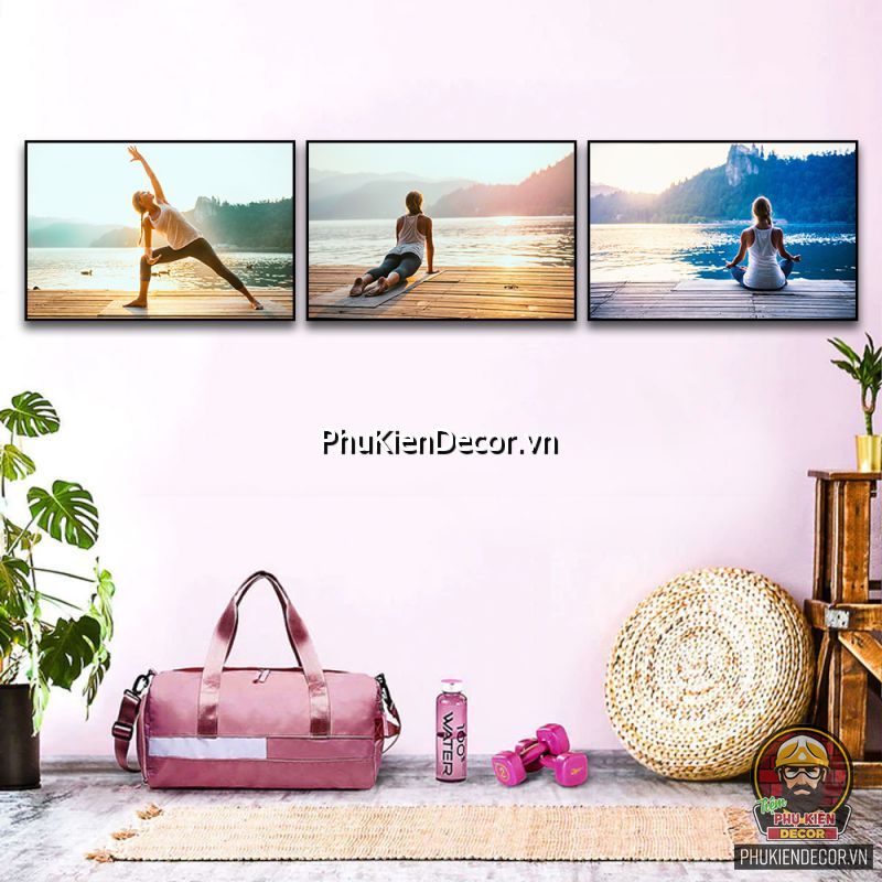 Sử dụng mẫu tranh treo tường phòng tập yoga sinh động mang lại không gian phòng tập tính thẩm mỹ cao Sử dụng mẫu tranh treo tường phòng tập yoga sinh động mang lại không gian phòng tập tính thẩm mỹ cao