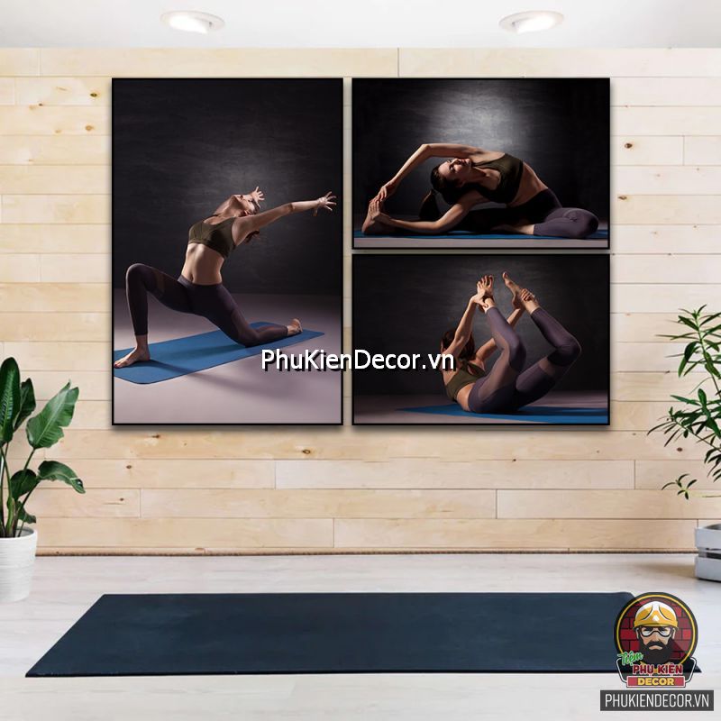 Sử dụng mẫu tranh treo tường phòng tập yoga sinh động mang lại không gian phòng tập tính thẩm mỹ cao Sử dụng mẫu tranh treo tường phòng tập yoga sinh động mang lại không gian phòng tập tính thẩm mỹ cao