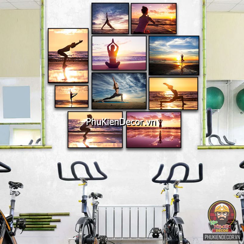 Hình ảnh tranh treo tường phòng tập yoga trang trí đẹp tạo động lực cho người tập Hình ảnh tranh treo tường phòng tập yoga trang trí đẹp tạo động lực cho người tập