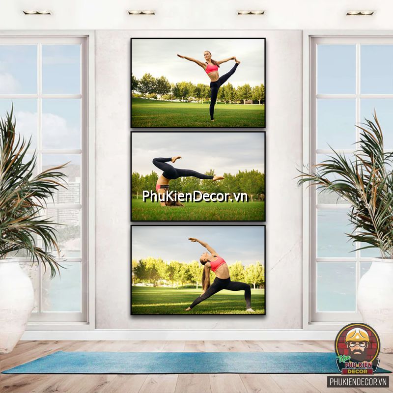 Tranh treo tường phòng yoga đẹp tạo sự thoải mái khi tập yoga Tranh treo tường phòng yoga đẹp tạo sự thoải mái khi tập yoga