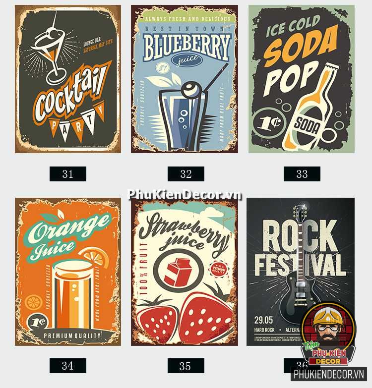 Tranh treo tường quán Beer phong cách Vintage, Retro sang trọng Tranh treo tường quán Beer phong cách Vintage, Retro sang trọng