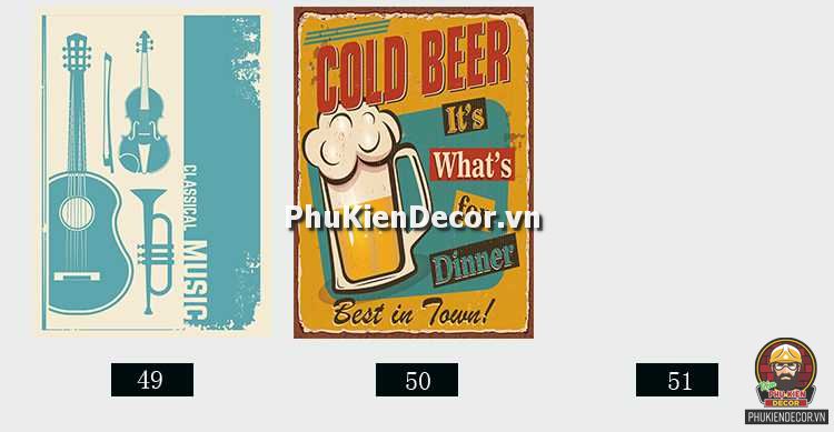 Tranh treo tường quán Beer phong cách Vintage, Retro sang trọng Tranh treo tường quán Beer phong cách Vintage, Retro sang trọng