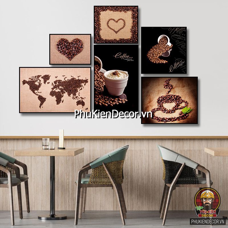 Tranh treo tường quán cafe, bia trang trí sang trọng  Tranh treo tường quán cafe, bia trang trí sang trọng
