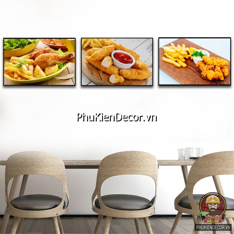 Sử dụng tranh treo tường quán gà rán tạo cảm giác ngon miệng  Sử dụng tranh treo tường quán gà rán tạo cảm giác ngon miệng