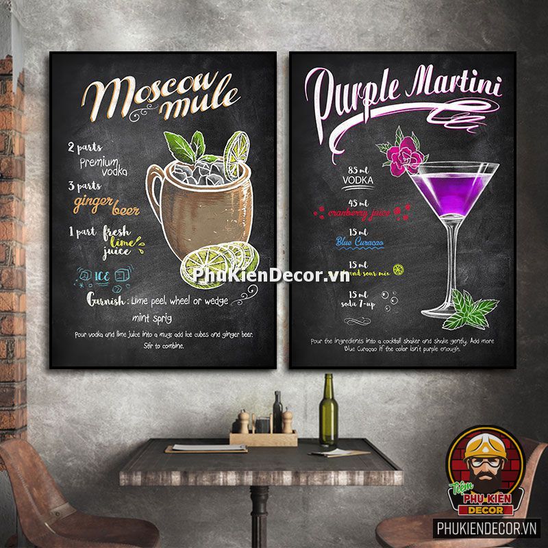 Tranh treo tường Quán Rượu, Bar, Pub, Cocktail Tranh treo tường Quán Rượu, Bar, Pub, Cocktail
