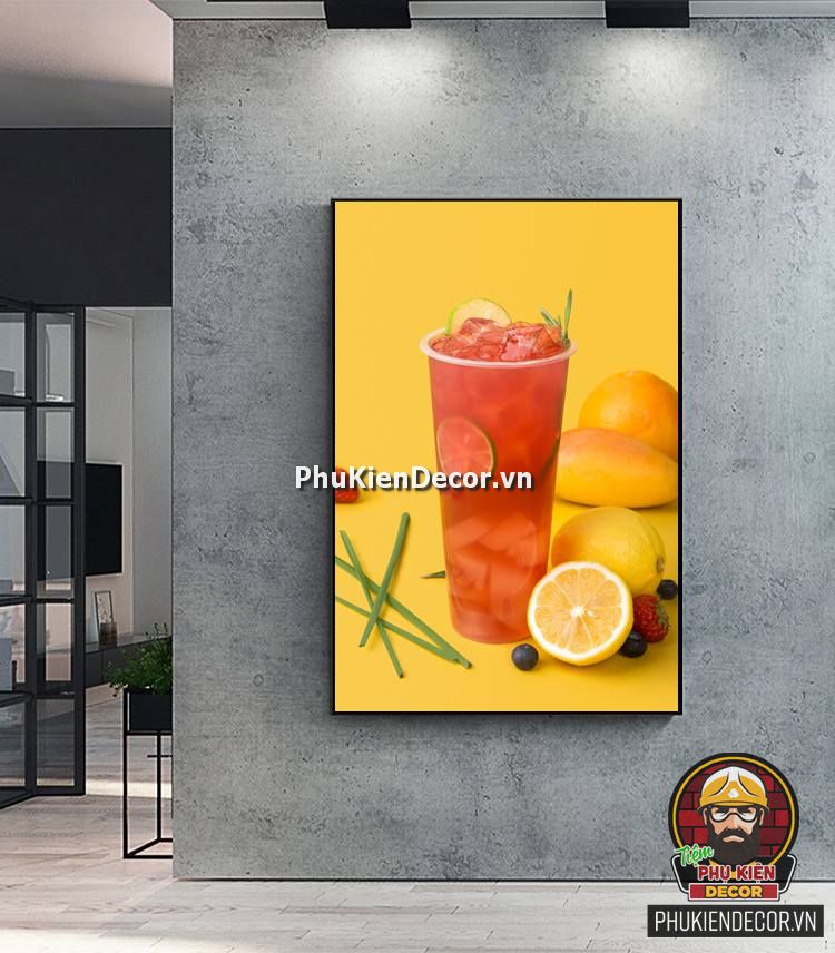 Mẫu tranh treo tường quán Sinh Tố - Nước Ép - Giải Khát Mẫu tranh treo tường quán Sinh Tố - Nước Ép - Giải Khát