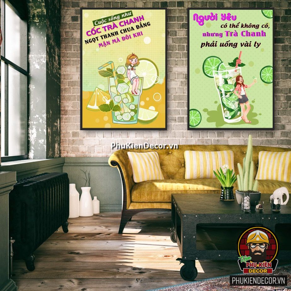 Phụ Kiện Decor - chuyên cung cấp dòng tranh treo tường Quán Trà chanh Phụ Kiện Decor - chuyên cung cấp dòng tranh treo tường Quán Trà chanh