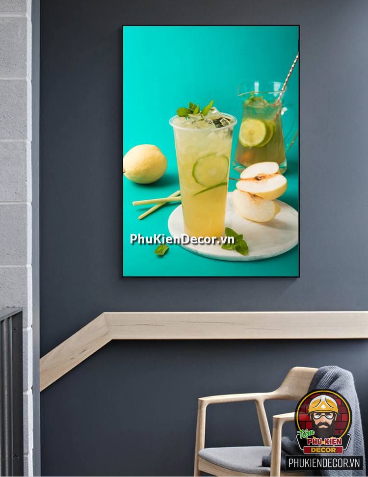Tổng hợp một số mẫu Tranh treo thức uống Quán Trà chanh Tổng hợp một số mẫu Tranh treo thức uống Quán Trà chanh
