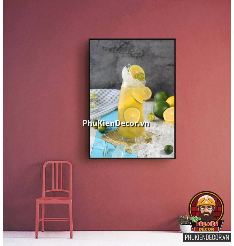 Tổng hợp một số mẫu Tranh treo thức uống Quán Trà chanh Tổng hợp một số mẫu Tranh treo thức uống Quán Trà chanh