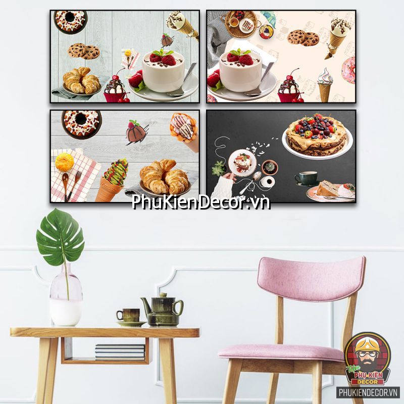 345+ mẫu tranh treo tường Tiệm Bánh ngọt, Bánh mì, Cupcake trang ...