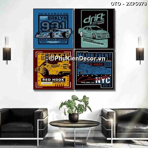 Tranh treo tường tiệm garage tổng hợp cho ô tô với phong cách độc đáo, tạo không gian ấn tượng  Tranh treo tường tiệm garage tổng hợp cho ô tô với phong cách độc đáo, tạo không gian ấn tượng