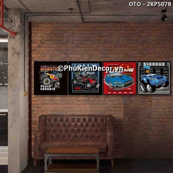 Tranh treo tường các mẫu xe đua hiện đại, thời thương, khác biệt  Tranh treo tường các mẫu xe đua hiện đại, thời thương, khác biệt
