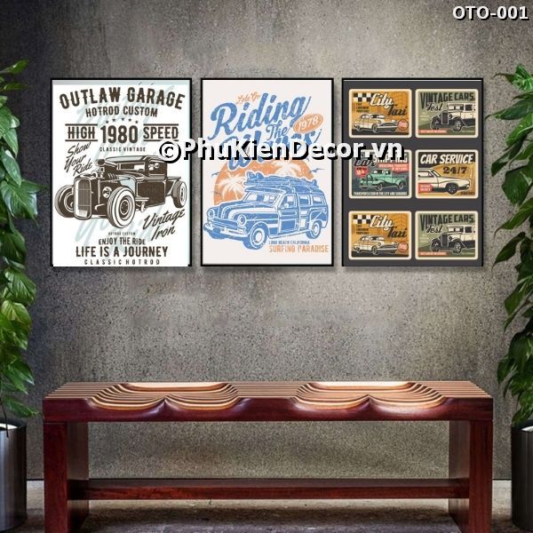 Tranh treo tường tiệm garage sửa xe, độ xe, đồ chơi xe phong phú, đa dạng các dịch vụ cho khách hàng lựa chọn Tranh treo tường tiệm garage sửa xe, độ xe, đồ chơi xe phong phú, đa dạng các dịch vụ cho khách hàng lựa chọn