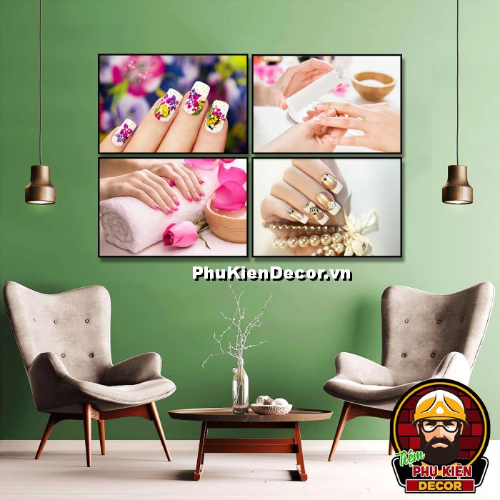 Tranh treo tường trang trí tiệm nails tạo nên không gian chuyên nghiệp, nghệ thuật Tranh treo tường trang trí tiệm nails tạo nên không gian chuyên nghiệp, nghệ thuật