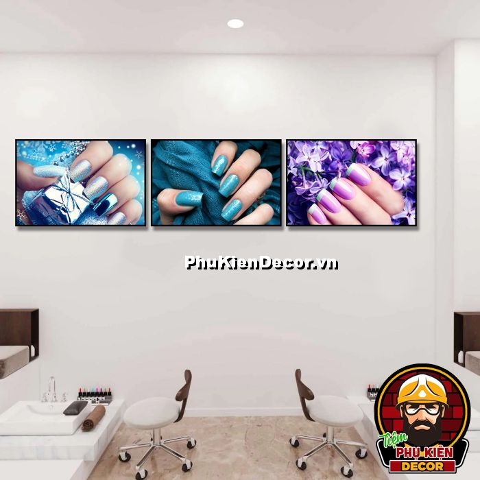 Tranh treo tường tiệm nails tạo không gian giữa nghệ thuật và làm móng Tranh treo tường tiệm nails tạo không gian giữa nghệ thuật và làm móng
