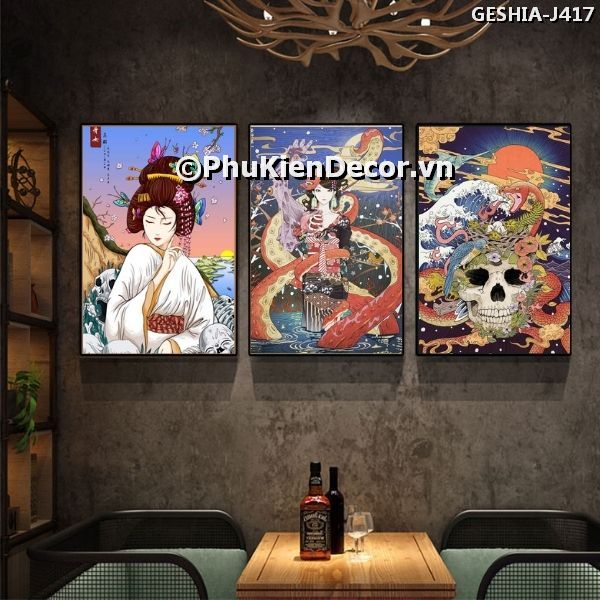 Tranh treo tường trang trí phong cách Nhật Bản tô đậm vẻ đẹp văn hóa truyền thống Tranh treo tường trang trí phong cách Nhật Bản tô đậm vẻ đẹp văn hóa truyền thống