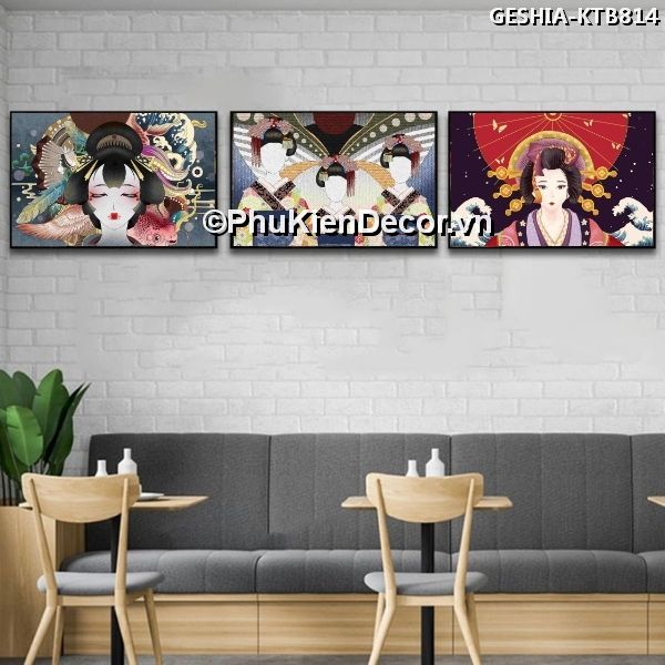 Tranh treo tường văn hóa truyền thống Geishia đẹp, phổ biến, được yêu thích  Tranh treo tường văn hóa truyền thống Geishia đẹp, phổ biến, được yêu thích