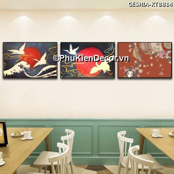 Tranh treo tường văn hóa truyền thống Geishia đẹp, phổ biến, được yêu thích  Tranh treo tường văn hóa truyền thống Geishia đẹp, phổ biến, được yêu thích
