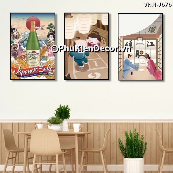 Tranh treo tường văn hóa Nhật phong cách hoạt hình tạo không gian sinh động, thú vị Tranh treo tường văn hóa Nhật phong cách hoạt hình tạo không gian sinh động, thú vị