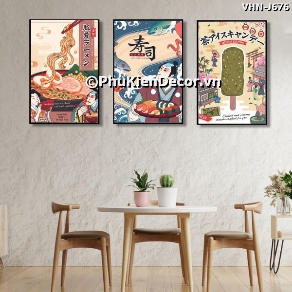 Tranh treo tường văn hóa Nhật phong cách hoạt hình tạo không gian sinh động, thú vị Tranh treo tường văn hóa Nhật phong cách hoạt hình tạo không gian sinh động, thú vị