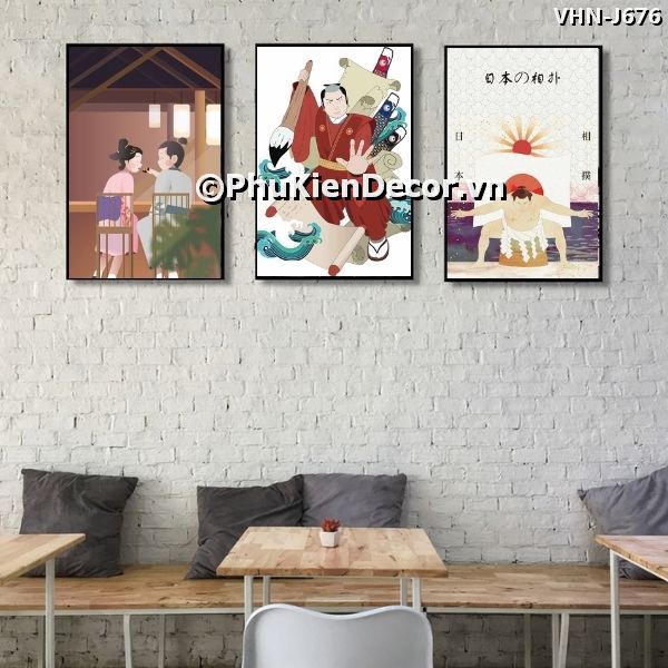 Tranh treo tường văn hóa Nhật phong cách hoạt hình tạo không gian sinh động, thú vị Tranh treo tường văn hóa Nhật phong cách hoạt hình tạo không gian sinh động, thú vị