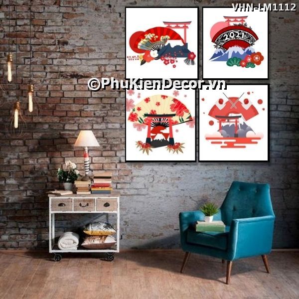 Tranh treo tường các phong cảnh là biểu tượng văn hóa đặc trưng, đặc sắc của xứ sở Hoa Anh Đào