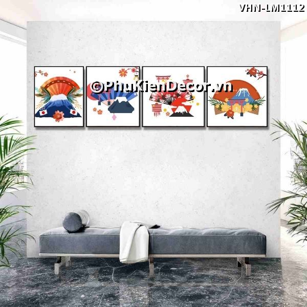 Tranh treo tường các phong cảnh là biểu tượng văn hóa đặc trưng, đặc sắc của xứ sở Hoa Anh Đào