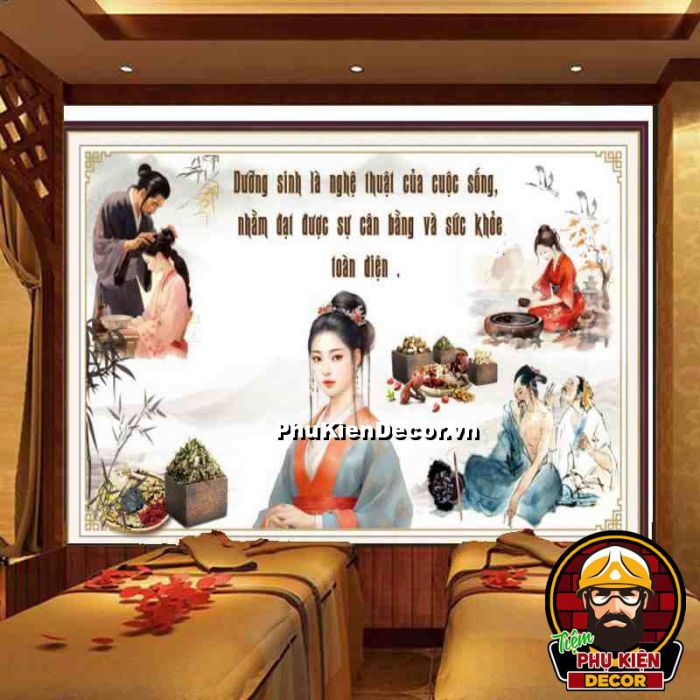 Tranh về các bậc danh y nổi tiếng về dưỡng sinh Trung Hoa tạo độ tin cậy cho quá trình trị liệu Tranh về các bậc danh y nổi tiếng về dưỡng sinh Trung Hoa tạo độ tin cậy cho quá trình trị liệu