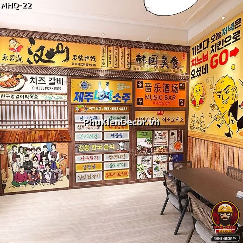 Hướng dẫn tự thiết kế quán ăn Hàn Quốc tiết kiệm chi phí decor Hướng dẫn tự thiết kế quán ăn Hàn Quốc tiết kiệm chi phí decor