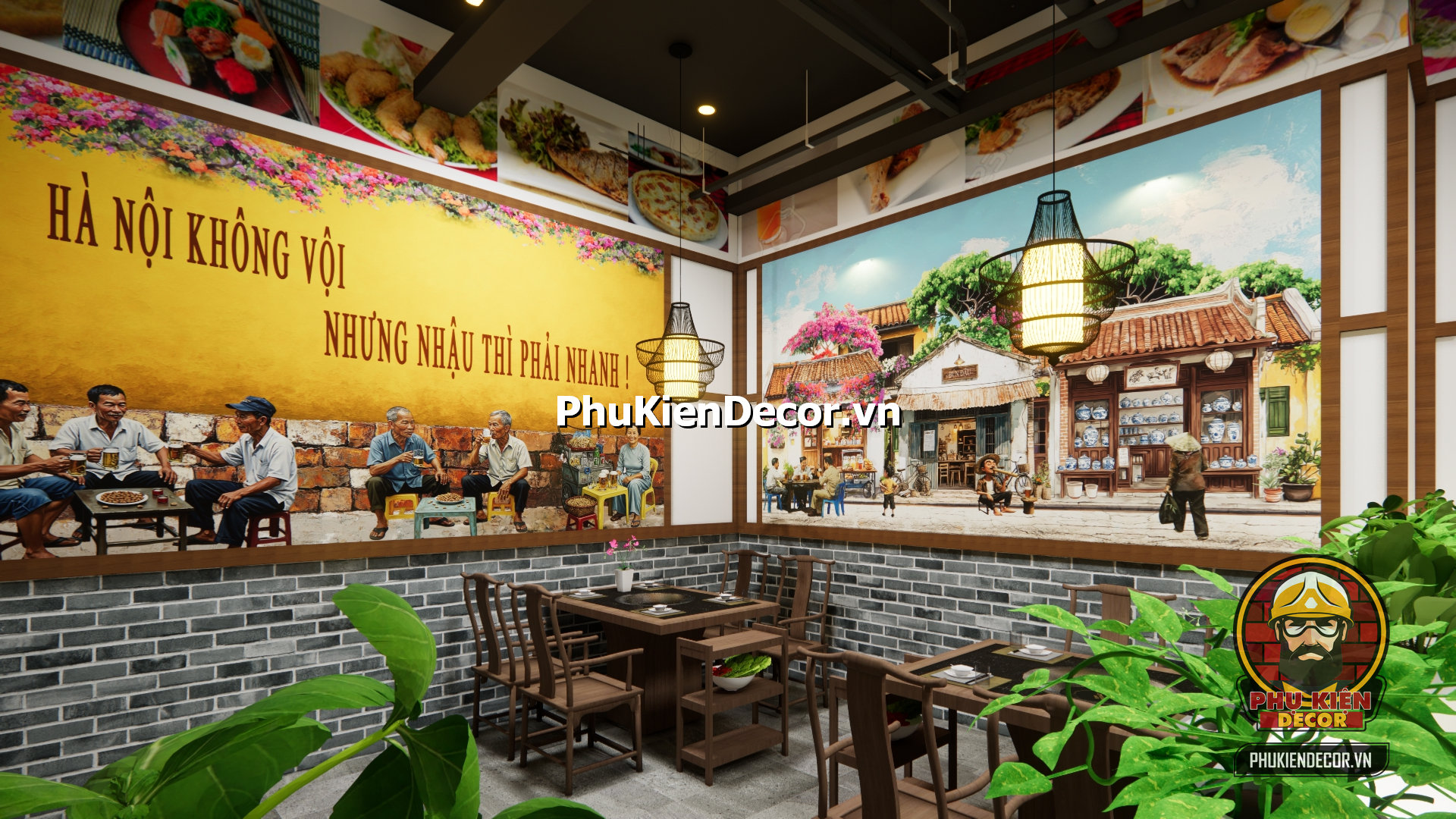 ý tưởng trang trí quán ăn xưa và hiện đại, không gian tái hiện vẻ đẹp HÀ Nội xưa ý tưởng trang trí quán ăn xưa và hiện đại, không gian tái hiện vẻ đẹp HÀ Nội xưa