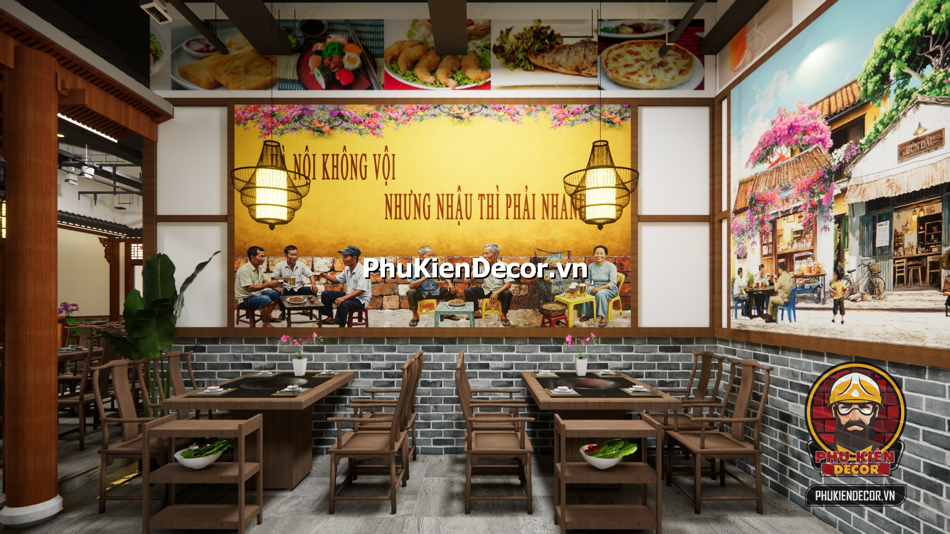 ý tưởng trang trí quán ăn xưa và hiện đại, không gian tái hiện vẻ đẹp HÀ Nội xưa ý tưởng trang trí quán ăn xưa và hiện đại, không gian tái hiện vẻ đẹp HÀ Nội xưa