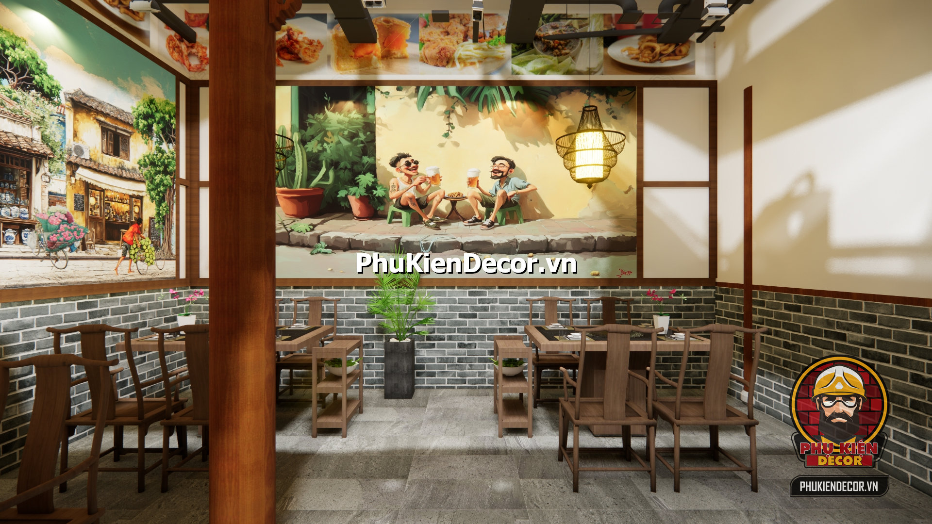 ý tưởng trang trí quán ăn xưa và hiện đại, không gian tái hiện vẻ đẹp HÀ Nội xưa ý tưởng trang trí quán ăn xưa và hiện đại, không gian tái hiện vẻ đẹp HÀ Nội xưa