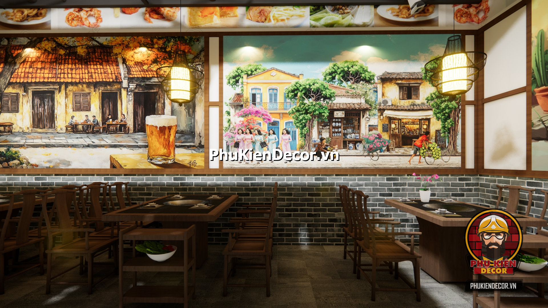 ý tưởng trang trí quán ăn xưa và hiện đại, không gian tái hiện vẻ đẹp HÀ Nội xưa ý tưởng trang trí quán ăn xưa và hiện đại, không gian tái hiện vẻ đẹp HÀ Nội xưa