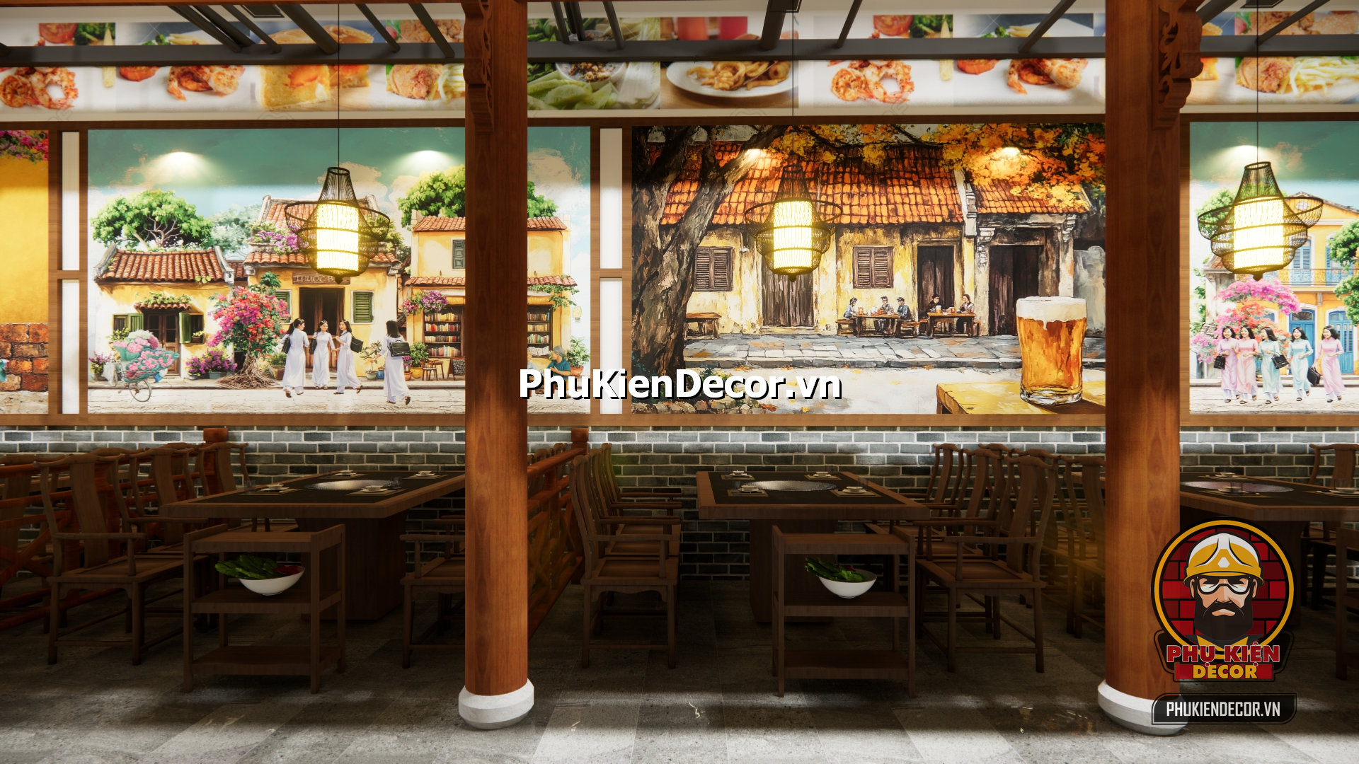 ý tưởng trang trí quán ăn xưa và hiện đại, không gian tái hiện vẻ đẹp HÀ Nội xưa ý tưởng trang trí quán ăn xưa và hiện đại, không gian tái hiện vẻ đẹp HÀ Nội xưa