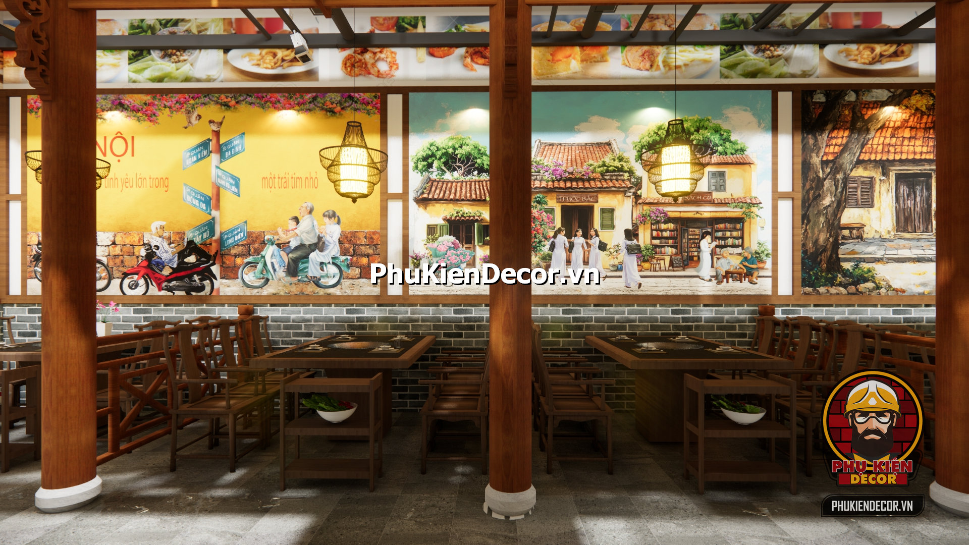 ý tưởng trang trí quán ăn xưa và hiện đại, không gian tái hiện vẻ đẹp HÀ Nội xưa ý tưởng trang trí quán ăn xưa và hiện đại, không gian tái hiện vẻ đẹp HÀ Nội xưa