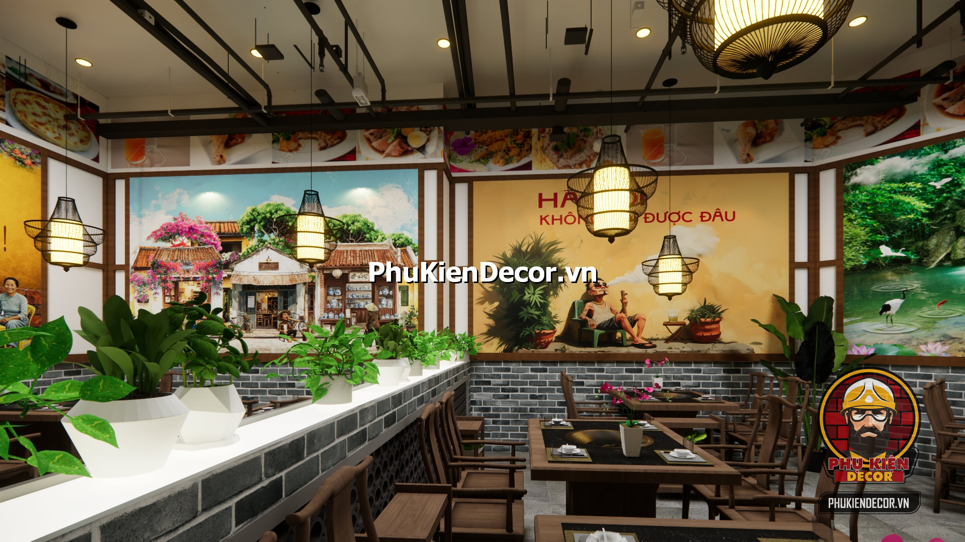 ý tưởng trang trí quán ăn xưa và hiện đại, không gian tái hiện vẻ đẹp HÀ Nội xưa ý tưởng trang trí quán ăn xưa và hiện đại, không gian tái hiện vẻ đẹp HÀ Nội xưa