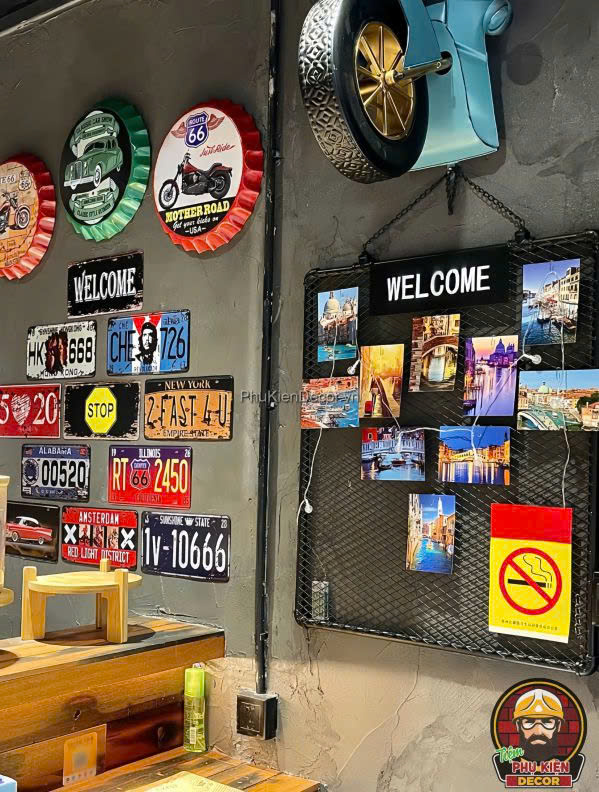 Đồ decor treo tường cá tính cho quán cafe của bạn đầy sáng tạo và độc đáo Đồ decor treo tường cá tính cho quán cafe của bạn đầy sáng tạo và độc đáo