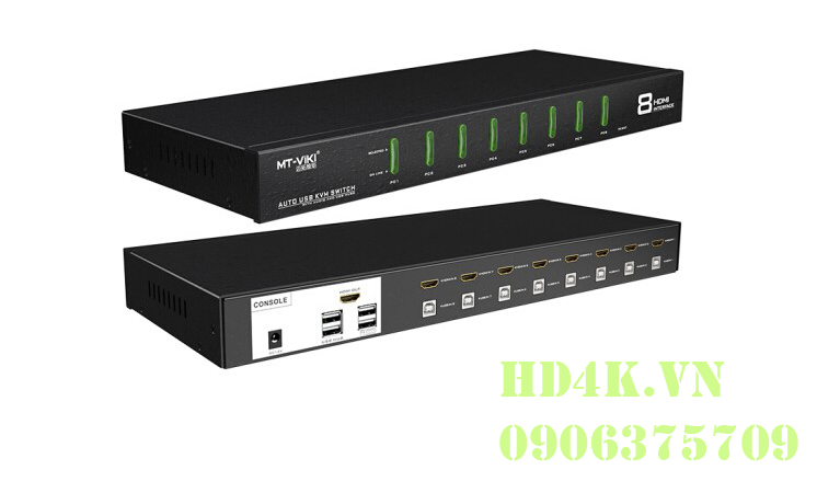 Bộ chia HDMI 8 ra 1 có KVM MT-VIKI MT-0801HK