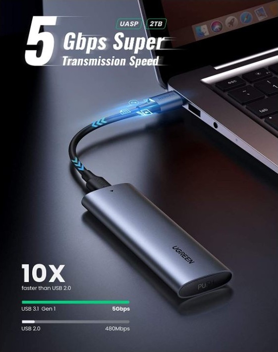 Thiết bị ổ cứng M2 kết nối Sata M2 NGFF to M.2 B-Key Ugreen 10903 Thiết bị ổ cứng M2 kết nối Sata M2 NGFF to M.2 B-Key Ugreen 10903