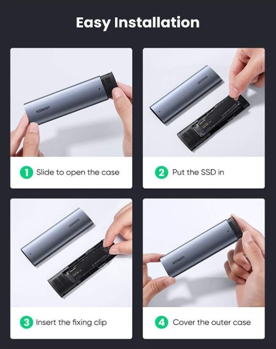 Thiết bị ổ cứng M2 kết nối Sata M2 NGFF to M.2 B-Key Ugreen 10903 Thiết bị ổ cứng M2 kết nối Sata M2 NGFF to M.2 B-Key Ugreen 10903