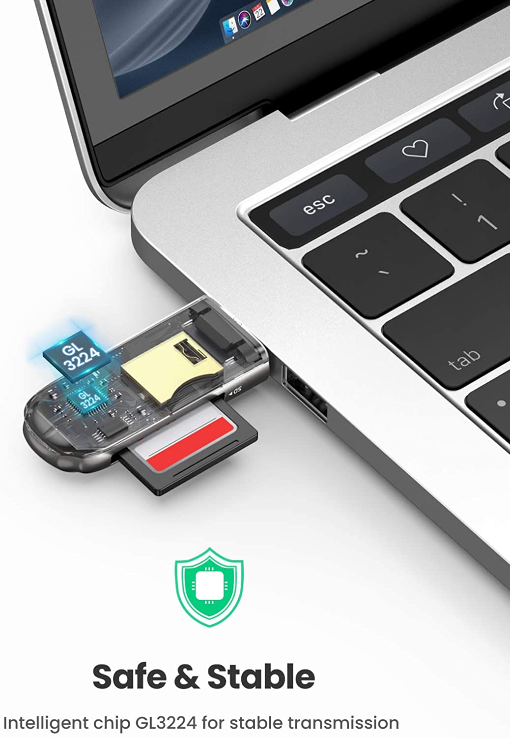 Đầu đọc thẻ USB 3.0 hỗ trợ SD/TF Ugreen 10911 Đầu đọc thẻ USB 3.0 hỗ trợ SD/TF Ugreen 10911