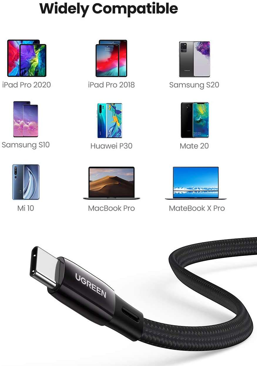 Cáp USB Type C dài 1m Ugreen 10967 Cáp USB Type C dài 1m Ugreen 10967