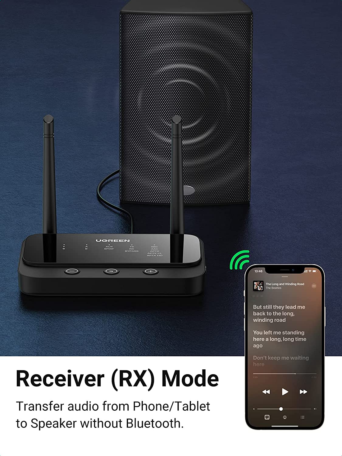 Bộ thu phát âm thanh Bluetooth 5.0 Ugreen 20140 Bộ thu phát âm thanh Bluetooth 5.0 Ugreen 20140