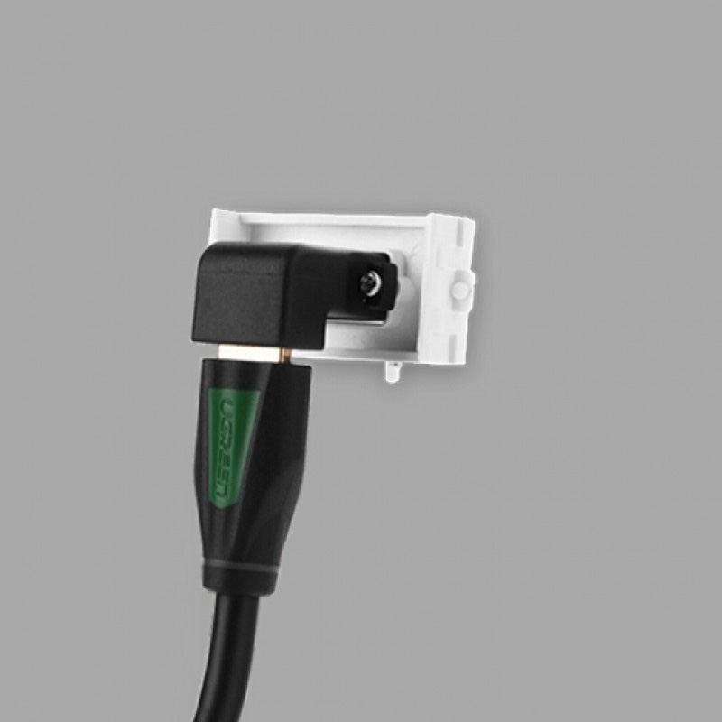 Đế HDMI góc 90 âm tường - Socket Outlet Ugreen  20318