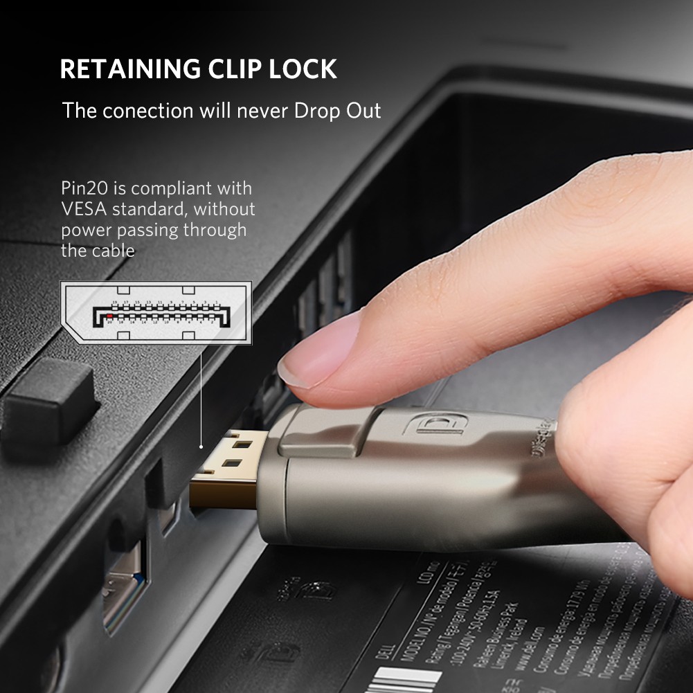 Cáp Displayport 1m hỗ trợ 3D, 4K*2K 60Hz Ugreen 30118