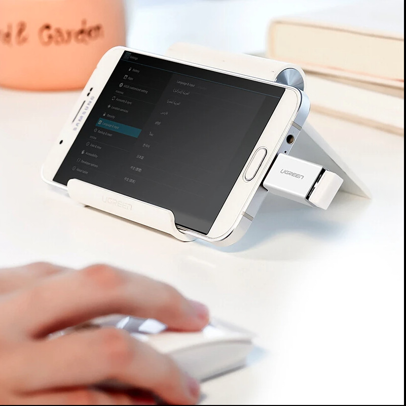 Đầu chuyển Micro USB OTG Ugreen 30529 Đầu chuyển Micro USB OTG Ugreen 30529