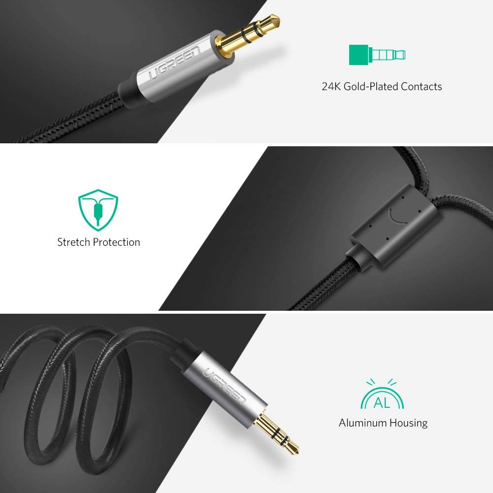 Cáp âm thanh 1 ra 2 RCA 2M Ugreen 40843 Cáp âm thanh 1 ra 2 RCA 2M Ugreen 40843