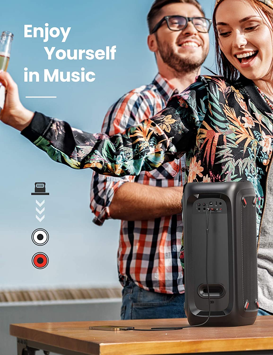 Cáp chuyển Lighting sang RCA dài 2m Ugreen 40904 Cáp chuyển Lighting sang RCA dài 2m Ugreen 40904