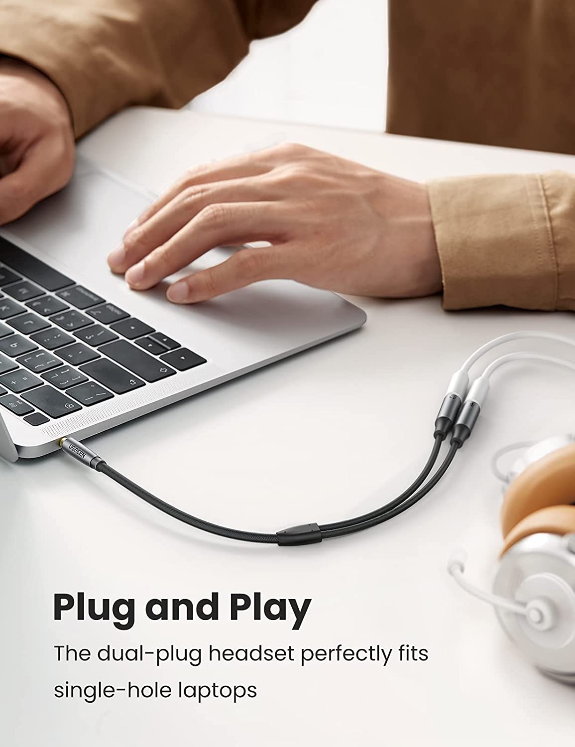 Cáp âm thanh chia mic và audio Ugreen 50254 Cáp âm thanh chia mic và audio Ugreen 50254